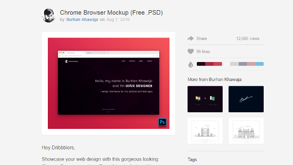 Download 10 Free Web Browser Mock Ups Psd Ai Dev Code Geek